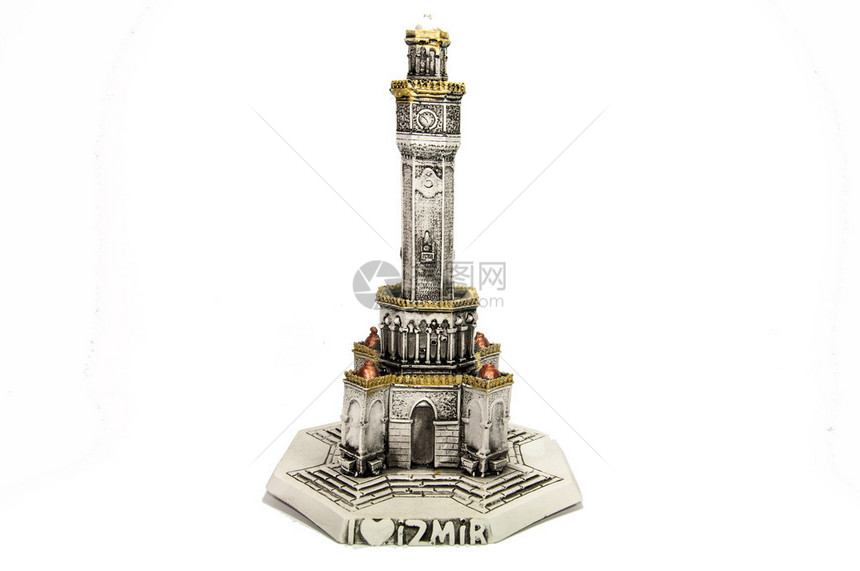 Izmir时钟塔的微型模图片