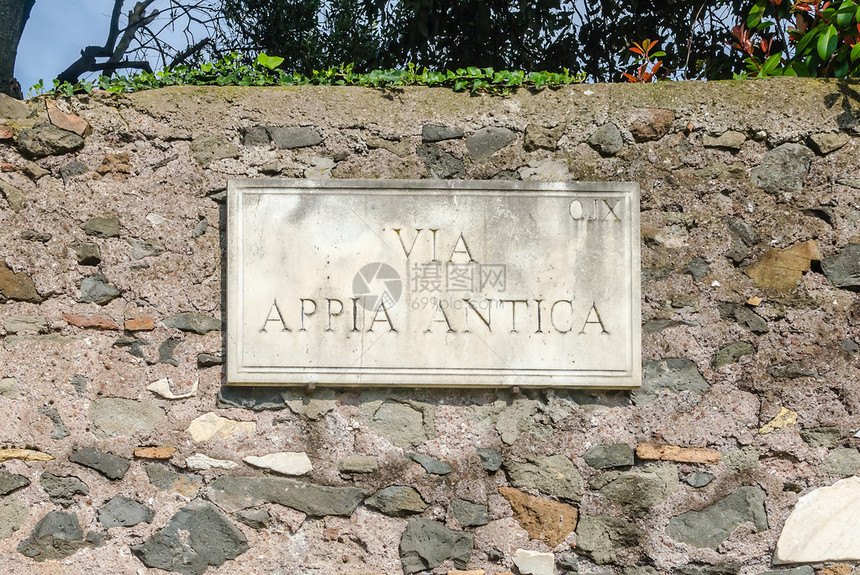 意大利罗马AppiaAntiaAnticaaka古老的Appian图片