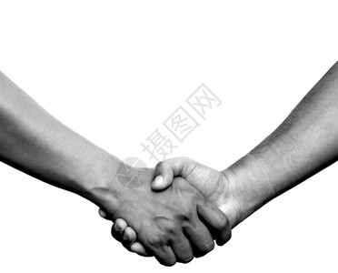 手握或手握在白背景上图片