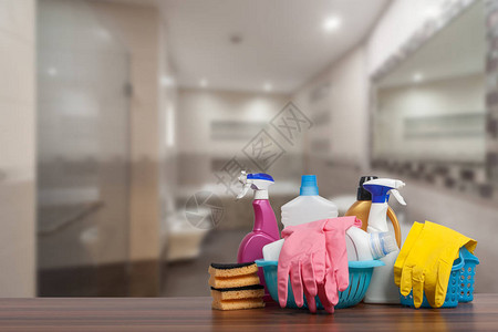 家居清洁服务概念和用品图片