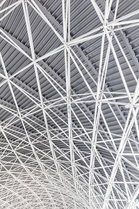 萨格勒布机场屋顶的抽象钢结构图片