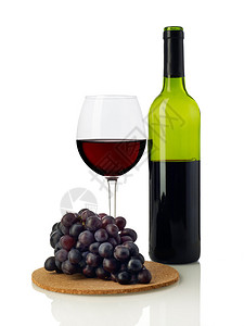 红葡萄酒和葡图片