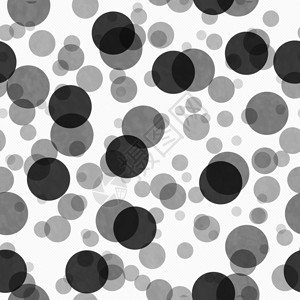 黑色和白色透明Polka圆形点牌模式重复背景图片