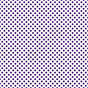 黑暗紫色和白色小波尔卡圆点模式重复背景图片