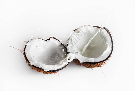 奶水喷出的椰子健康食图片