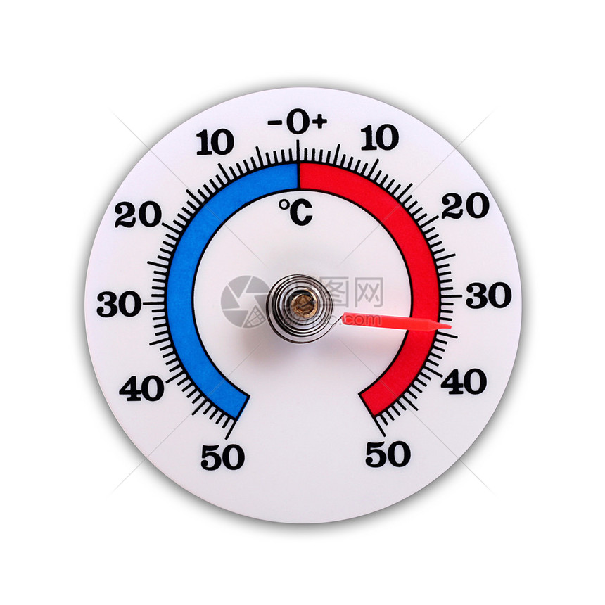 白色背景的天气温度图片