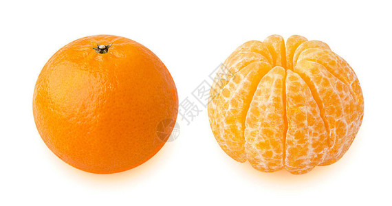 分离的橘子图片