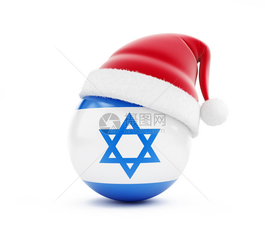 以色列的圣诞节白图片