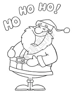 与何浩一起笑的圣诞老人高清图片