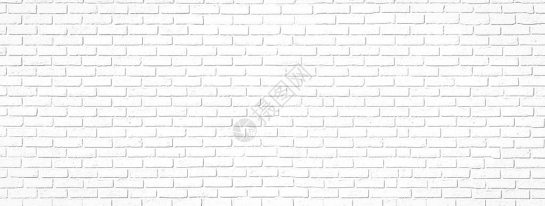 白色大砖内部墙壁您的项目或装饰图片