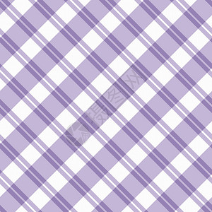 无缝且重复的浅紫色格子织物背景图片