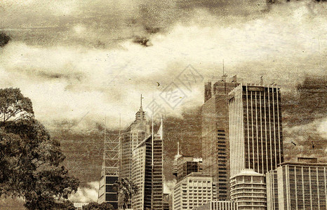 悉尼市风景背景图片