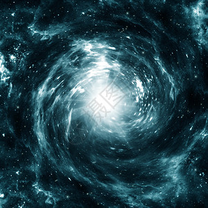 黑色空间背景中的螺旋银河系Azu图片