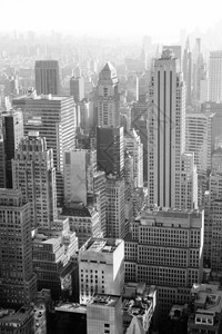 来自纽约曼哈顿的黑白图片