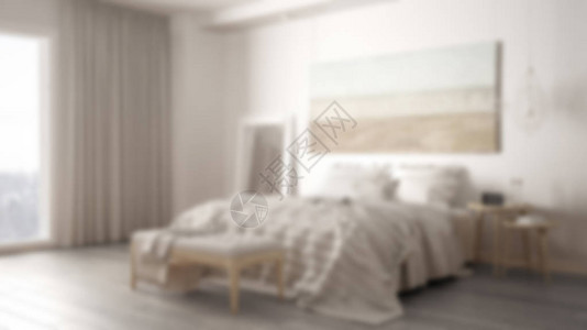室内设计经典卧室扫描室现代最低程度风格的图片
