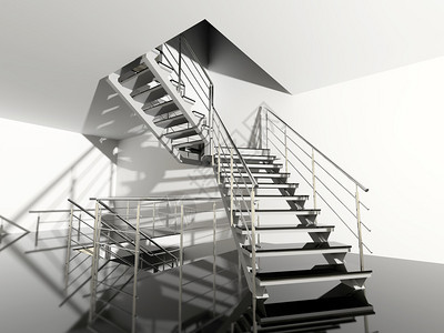 带楼梯的现代室内大厅图片
