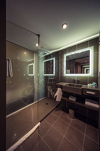 豪华公寓的现代浴室图片
