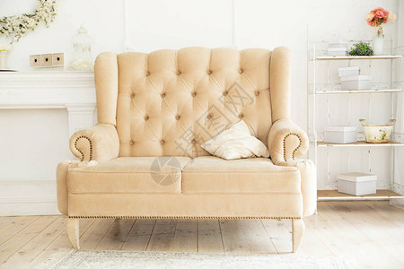 白色沙发照片椅子站在美丽图片
