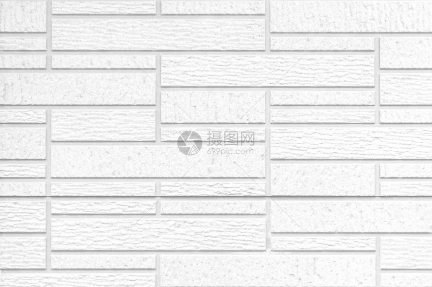 白色现代石砖墙图案与背景图片