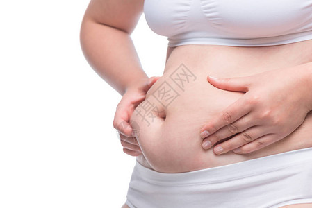 胃部超脂肪闭合光发肥胖和体图片