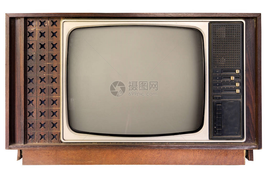 复古经典电视白色复古技术图片