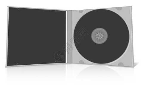 黑白CD盒和盘子图片