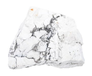自然岩石标本白色背景隔离的粗瓦岩石BrbHo图片
