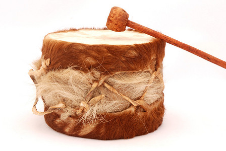 一种传统的非洲鼓乐器背景图片