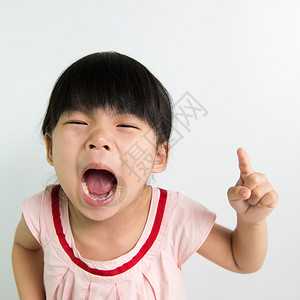 一张傻脸的亚洲小孩的肖像背景图片