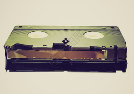 用于视频录制的老式录像带盒式磁带图片
