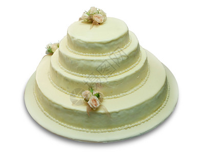 孤立的婚礼蛋糕背景图片