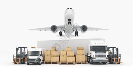 三环世界范围国际货物运输概念的背景图片