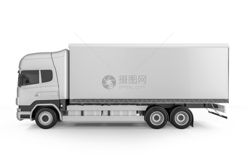 大卡车背景设计空白模型图片