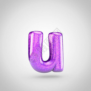 为你而来艺术字亮紫色字体的3d渲染设计图片