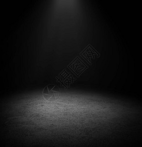 深色地板背景黑色空白间用于展示您的产品图片
