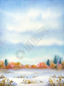 彩色手绘纸背景与文本空间系列不同的季节阴天的灰云背景图片