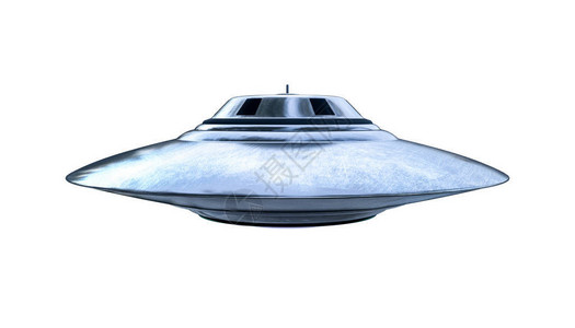 以白色背景孤立的ufo背景图片