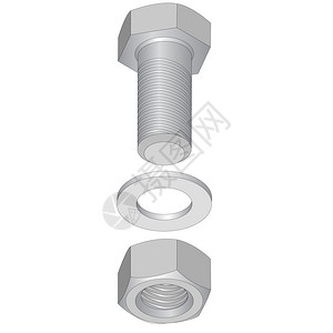 不锈钢螺栓和螺母插图图片