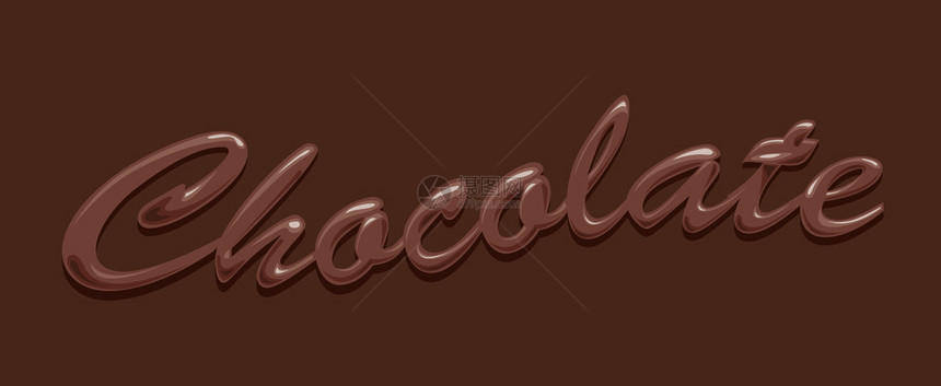 抽象巧克力文本图片