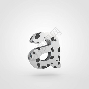 浅灰色背景下写字母A上发现字体的Dalmatia背景图片