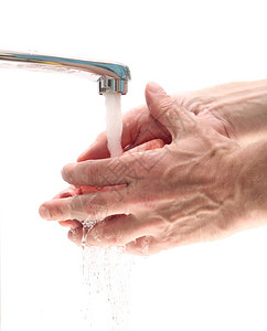 男人用肥皂洗手图片