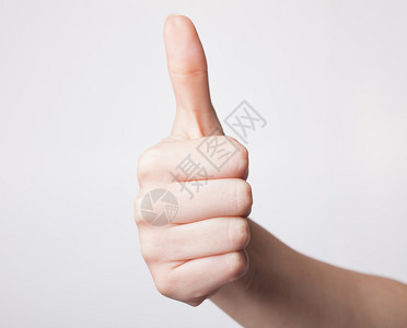 批准拇指举起像手势的标志一样在白图片