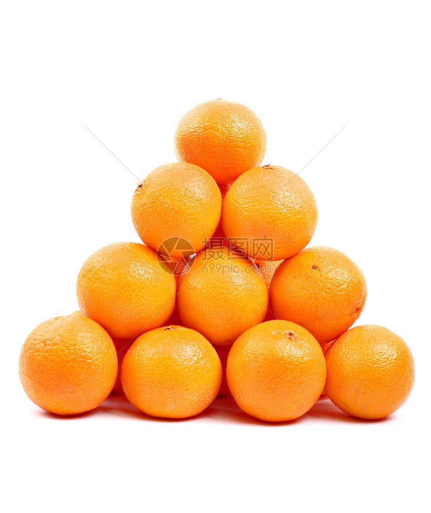 堆在一起的橘子图片