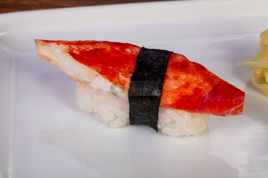 蟹肉日式寿司图片