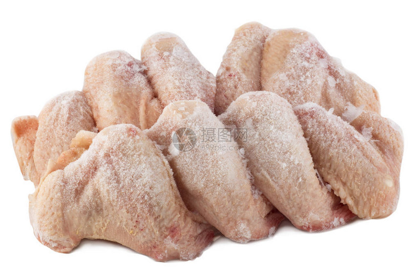 冷冻鸡翅白色背图片
