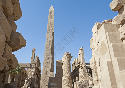 卢克索卡纳克神庙的古埃及遗址图片