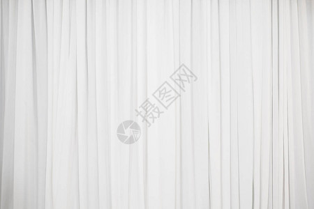 装饰用的白色褶裥布背景背景图片