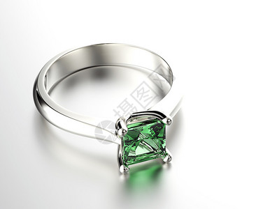 金婚约戒指与钻石或莫伊萨尼特珠宝图片