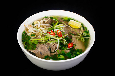 越南菜PhoBo牛肉汤图片