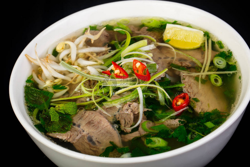 越南菜PhoBo牛肉汤图片